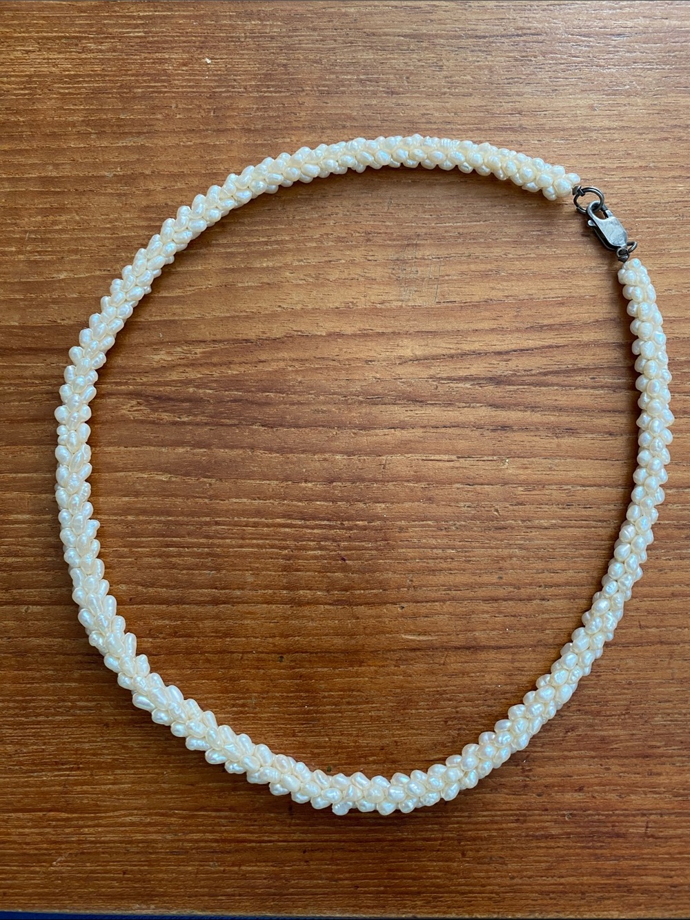 Vintage Pearl Rope Necklace - Cream Pearls